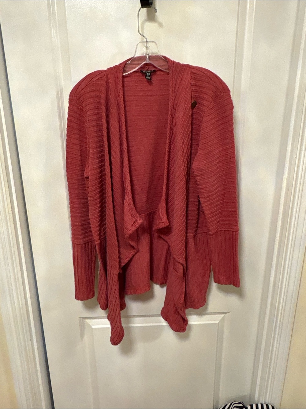 Jones New York Open-Front Cardigan - Rose Red